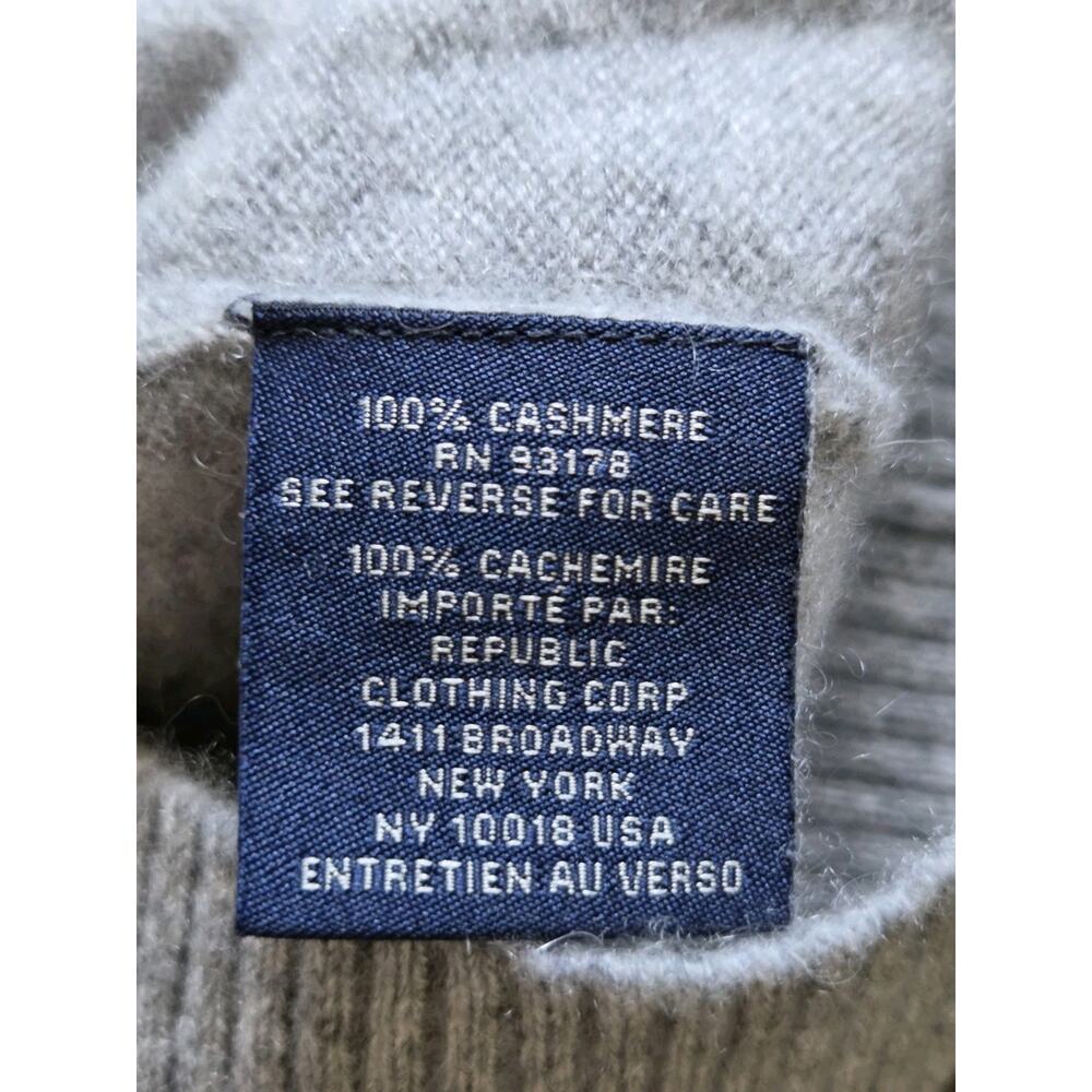 Chelsea & Theodore 100% Cashmere Hoodie Sweater Gray Pink Star Sleeve S/P - Picture 5 of 8